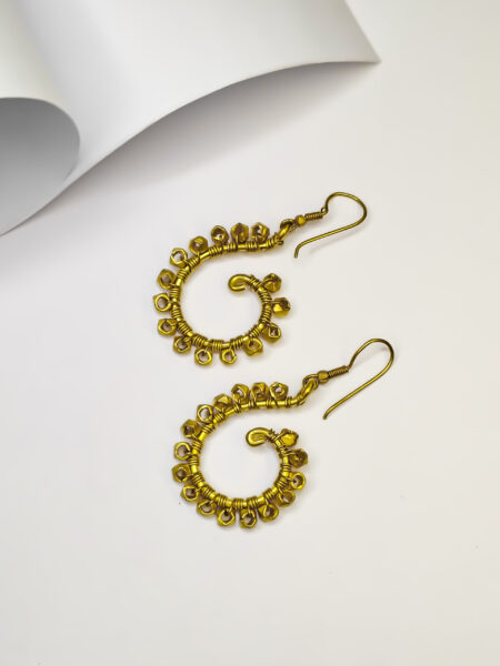 Exclusive, Handcrafted, Dokra brass bead earrings