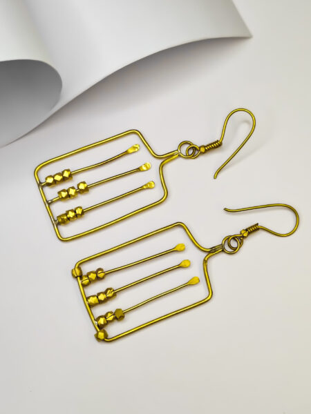 The show stopper, Dokra tribal ,brass metal earrings