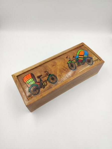 Wooden Box with Stunning Art