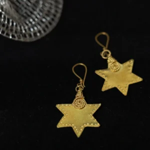 Dokra Star Earrings