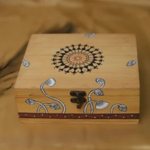 Wooden Box With beautiful painting of saura Art