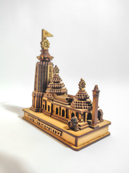 Jagannath ji temple, wooden masterpiece, L-14cm, W-6.5cm, H-16cm