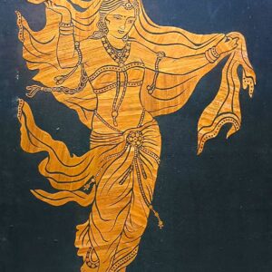 Exquisite, Vintage, Bharat-Mata , Paddy straw art (46x30) inch, Unframed