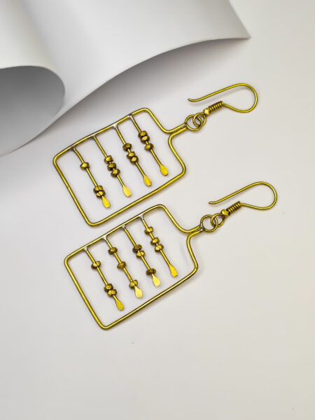 The showstopper,Dokra tribal,brass metal earrings