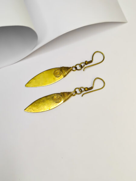 Exquisite, Authentic, hand-crafted, (Fish patri) Dokra tribal earrings