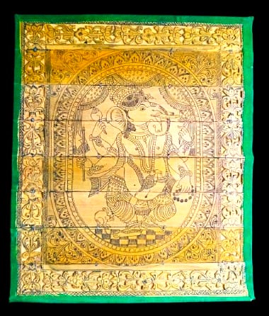 Palm leaf engraving of Lord ganesha