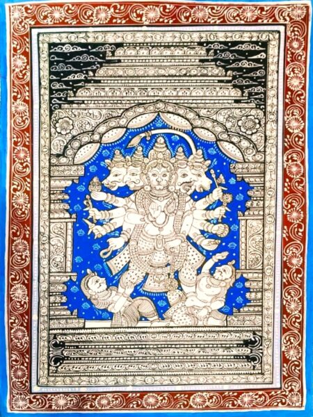 Souvenir, Venerable, Lord Hanuman Pattachitra Art (19x13) inch