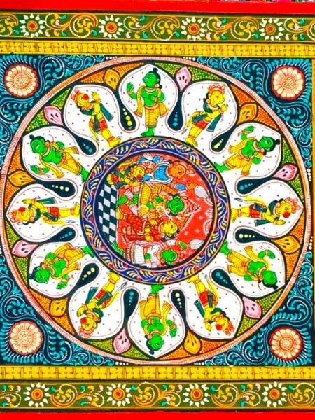 Timeworn, Speechless, Ramayan, Pattachitra Art (40x24) inch